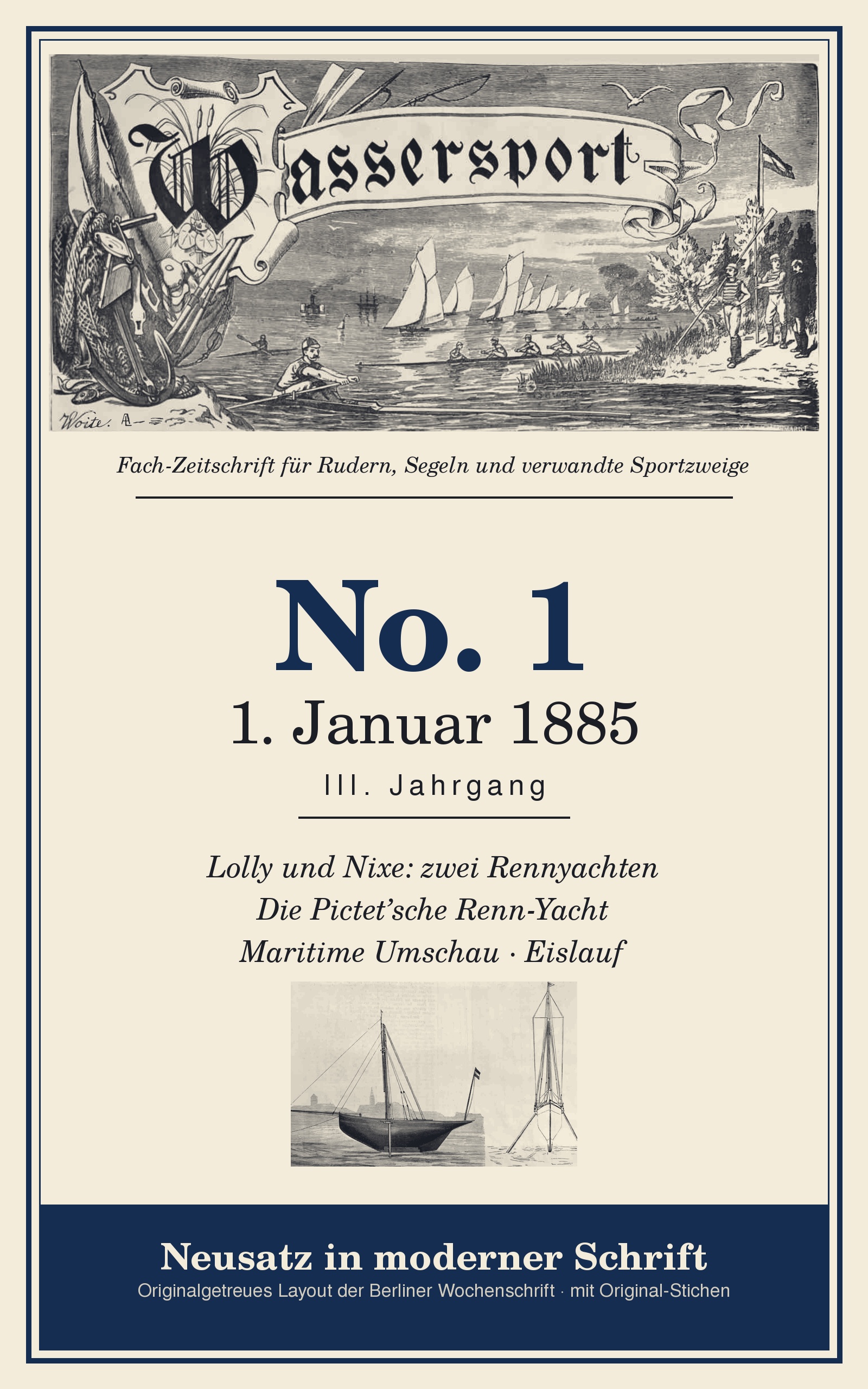 Wassersport 1885 — Nr. 1 · 1. Januar 1885